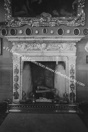 GLASLOUGH HOUSE DRAWING ROOM  LUCA DELLA ROBBIA FIREPLACE